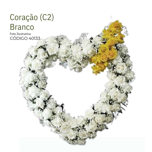 Coroa Coração Vazado Branco